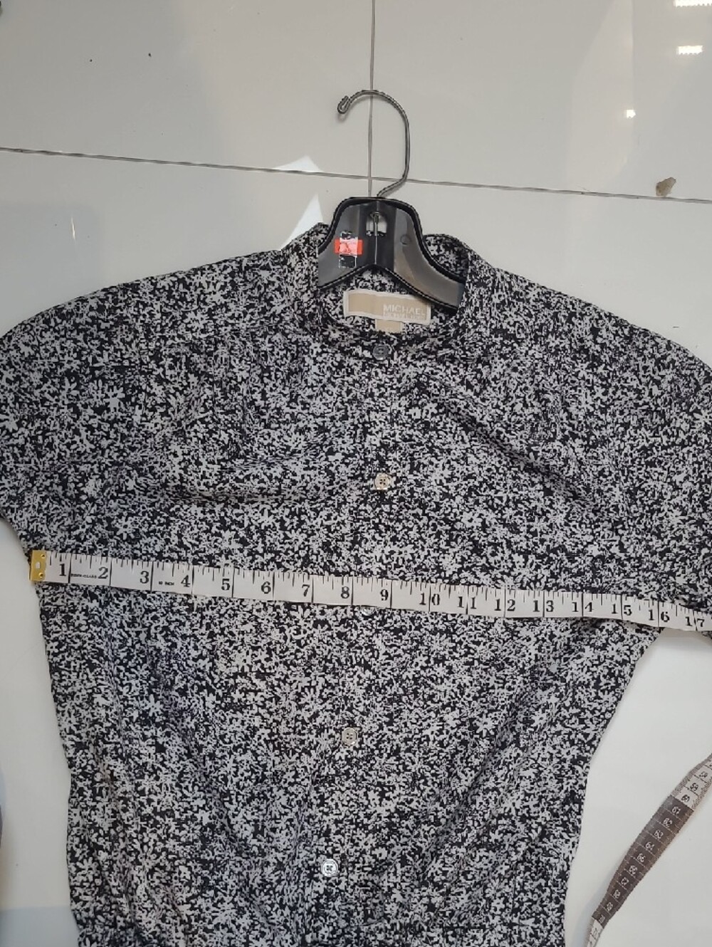 NWOT Michael Kors Black White Floral Long Sleeve Romper Size XS MK - Picture 12 of 16